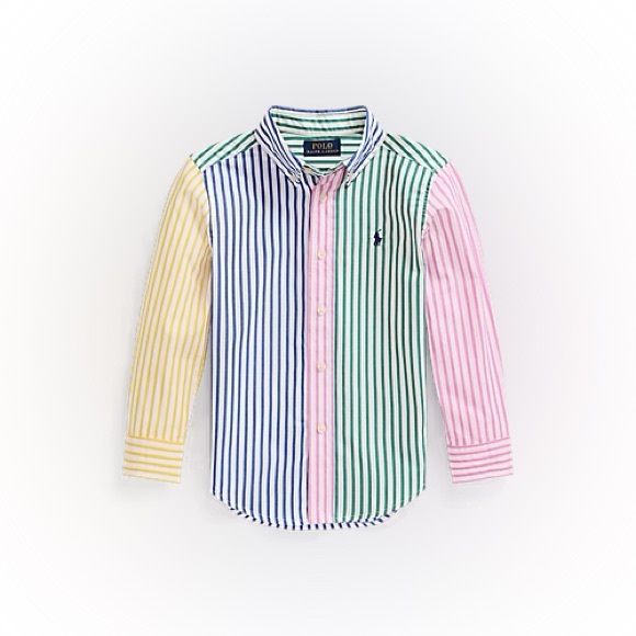 Ralph Lauren Other - Ralph Lauren Striped Cotton Poplin Fun Button-down Shirt